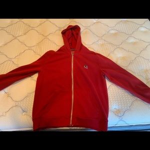 Red Express Zip Up Hoodie